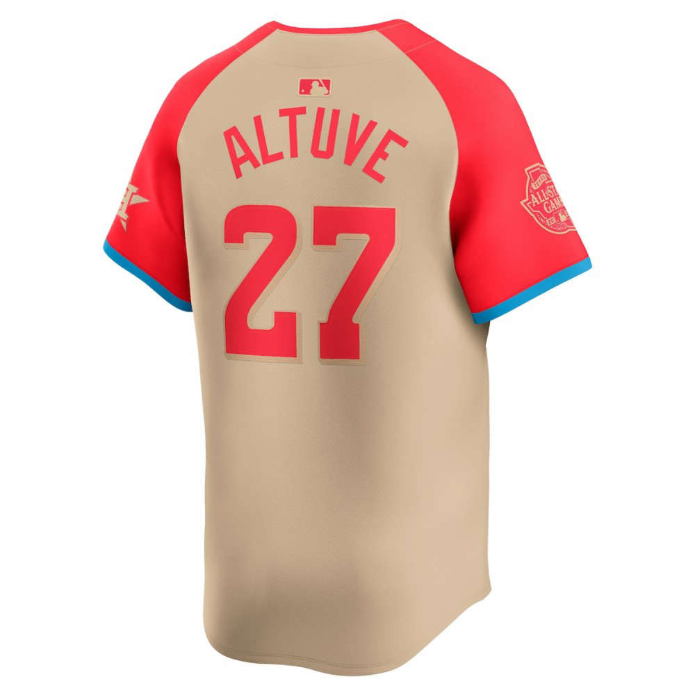 Jose Altuve American League 2024 MLB All-Star Game Limited Player Jersey - Cream-Pro Kit Vault | Brand New 26/27 Sports Jerseys
